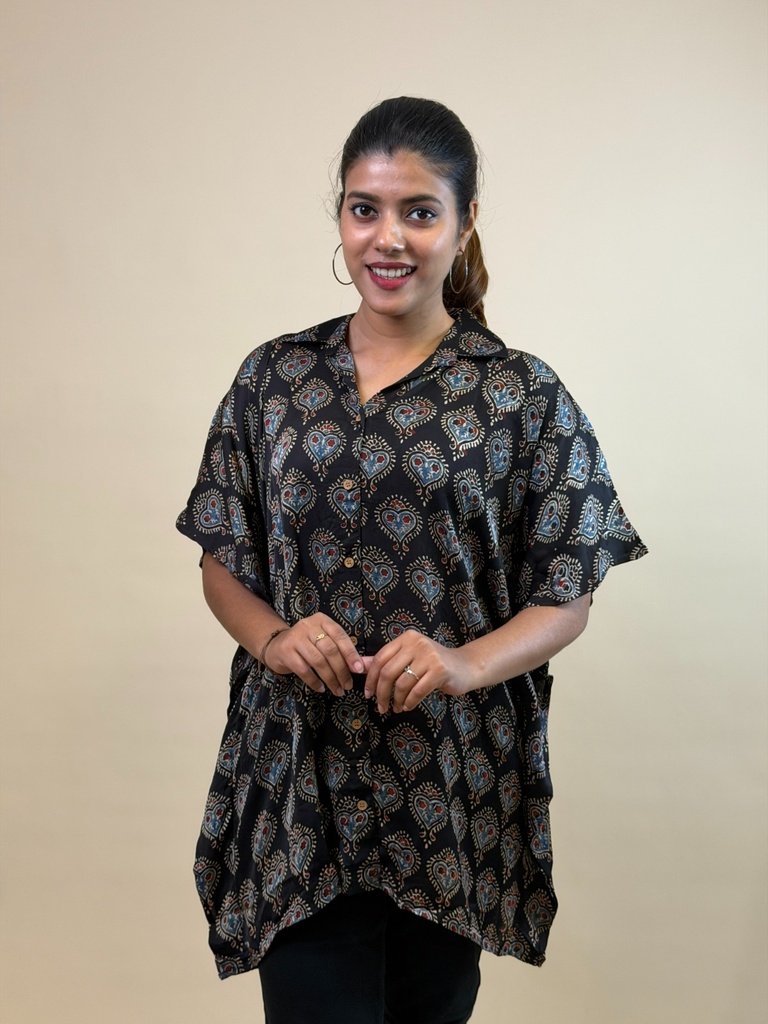 Ajrakh Shirt Kaftans 5015