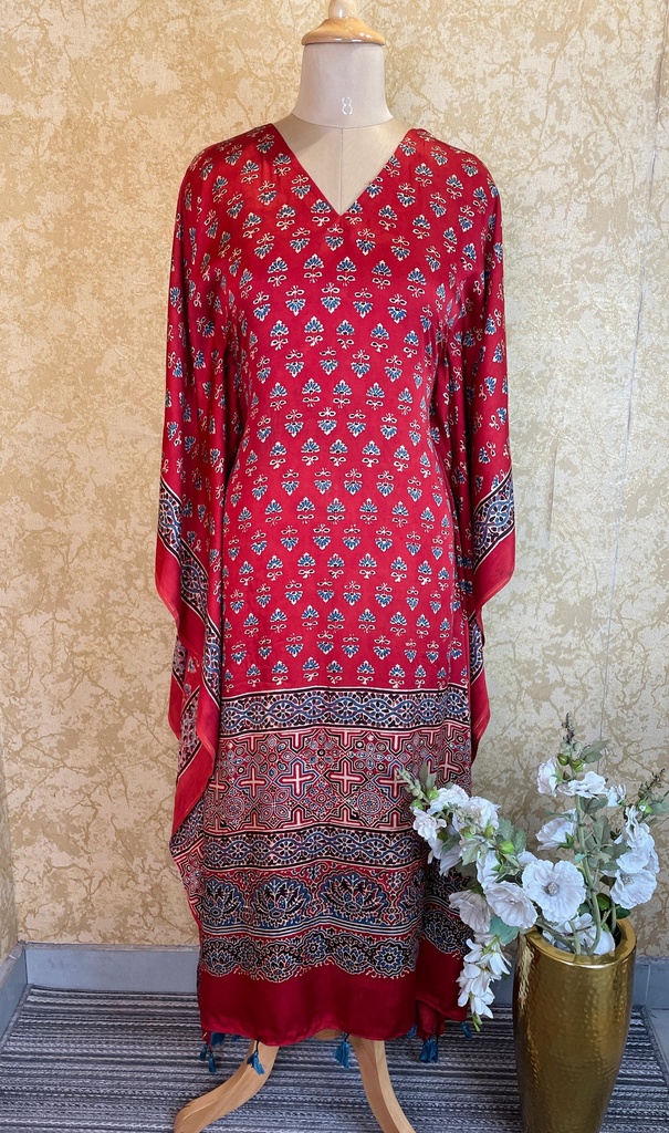 Ajrakh Silk Kaftans 4801