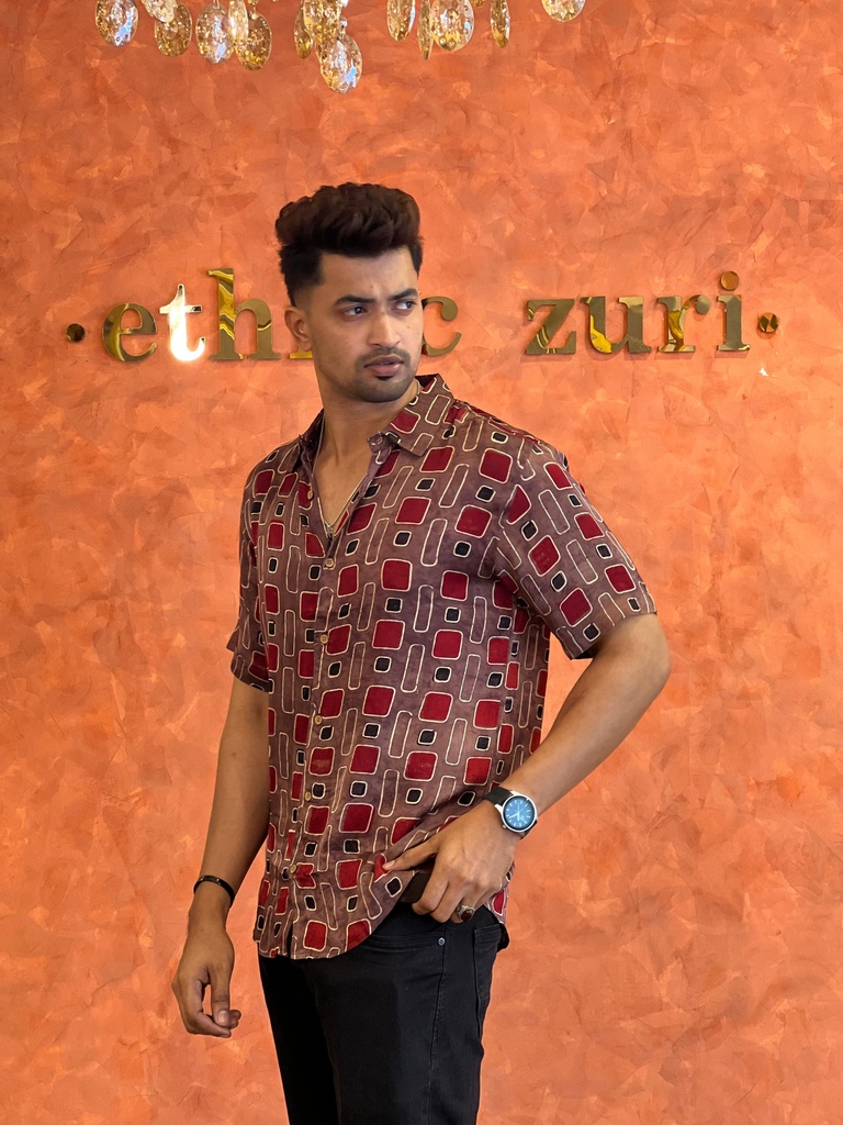Ajrakh Mens Shirts 5049