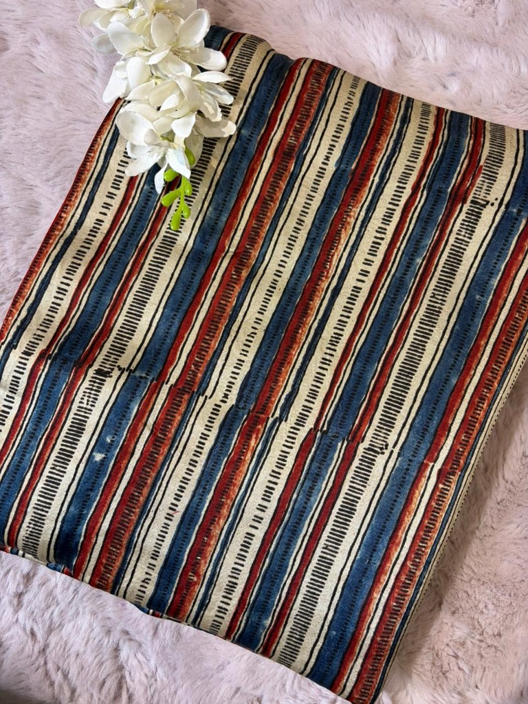 Ajrakh Mashru Fabric 4215