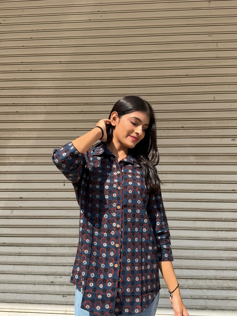 Ajrakh Cotton Shirts 5015