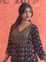 Ajrakh Handwork Anarkali Kurti 5028