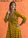 Ajrakh Handwork Anarkali Kurti 5028