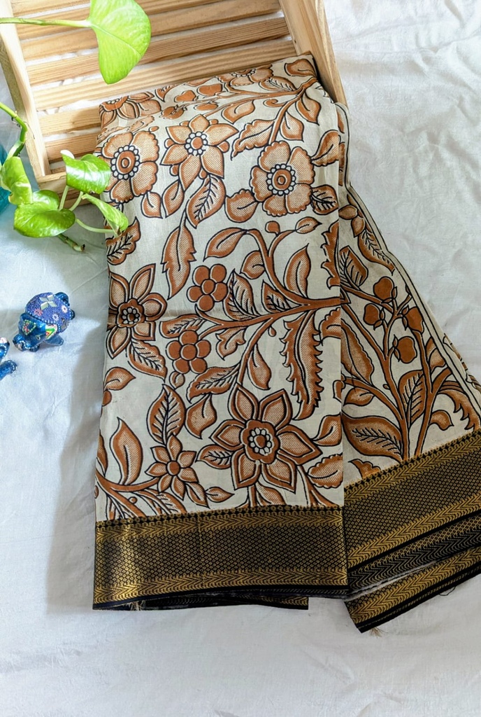 Kalamkari Maheshwari Sarees 4552