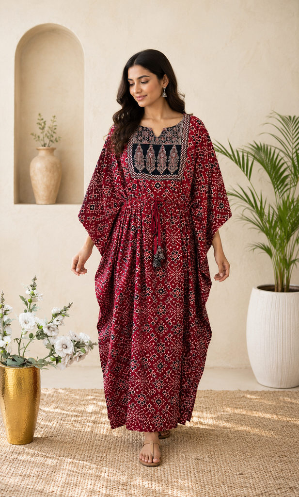 Ajrakh Cotton Kaftans 4802