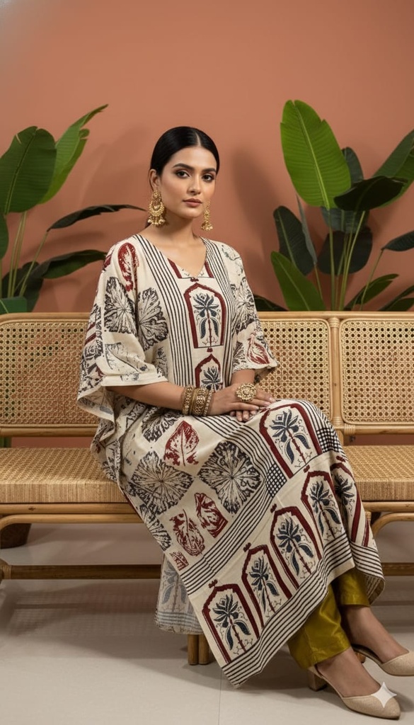 Ajrakh Cotton Kaftans 4802