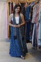 Indigo Cotton Skirts 4556