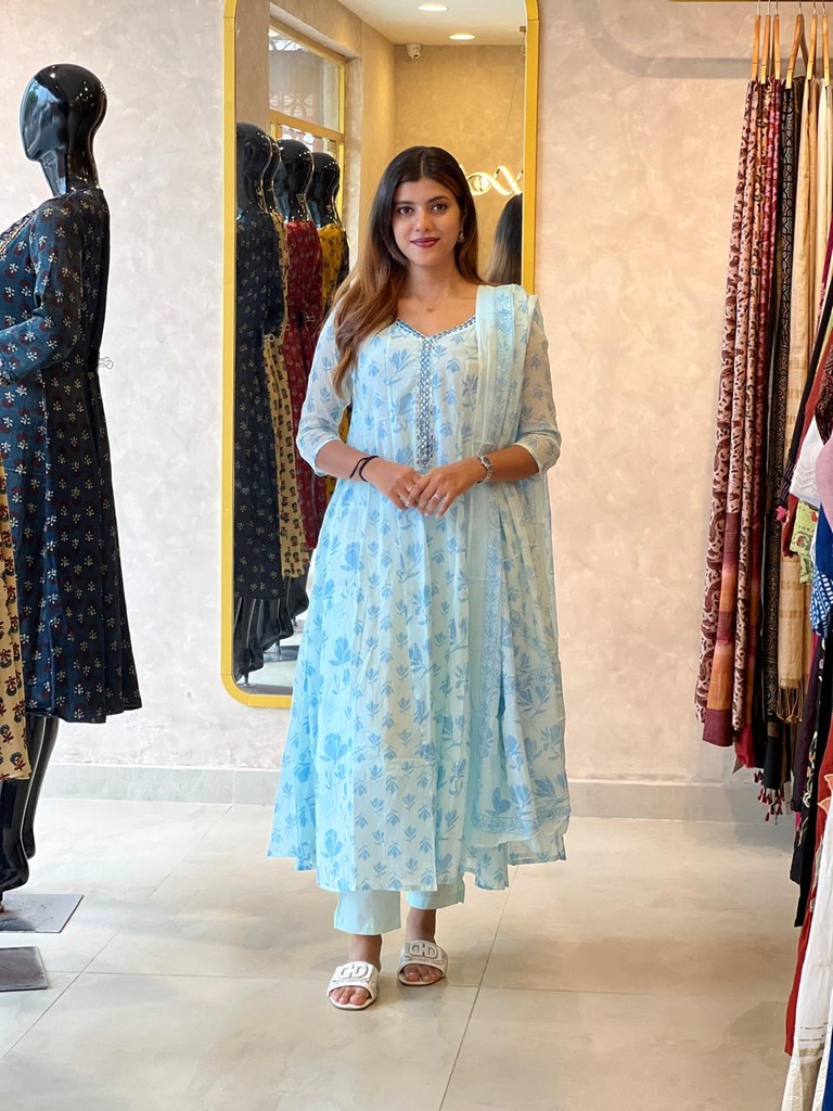 Cotton Kurti Sets 5046