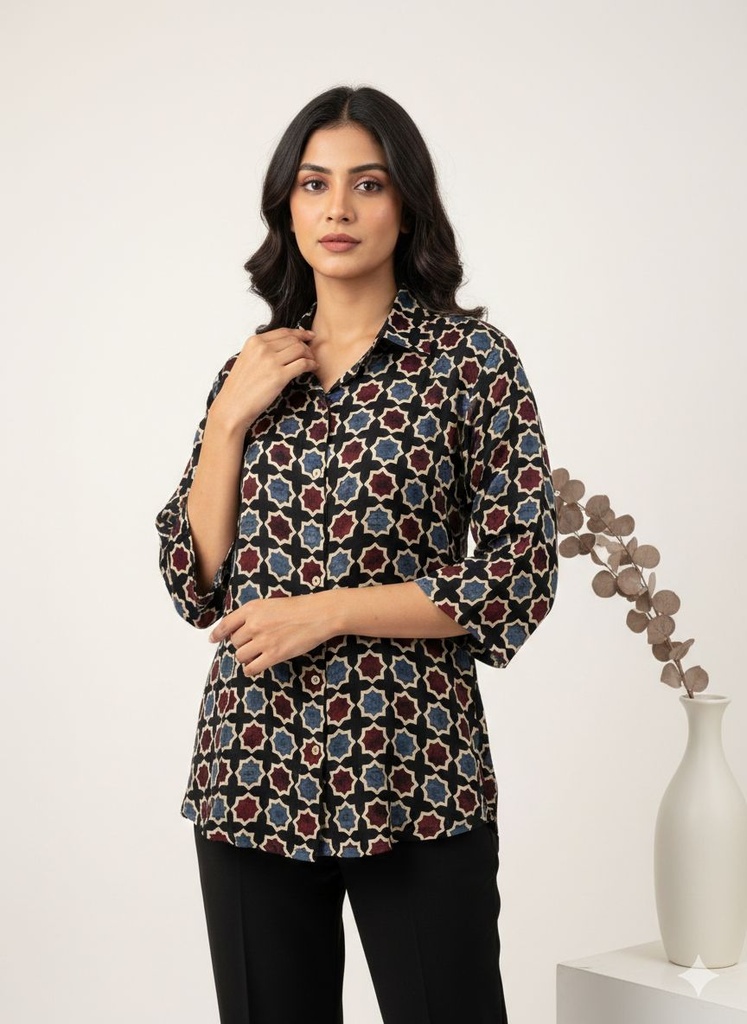 Ajrakh Modal Shirts 5015