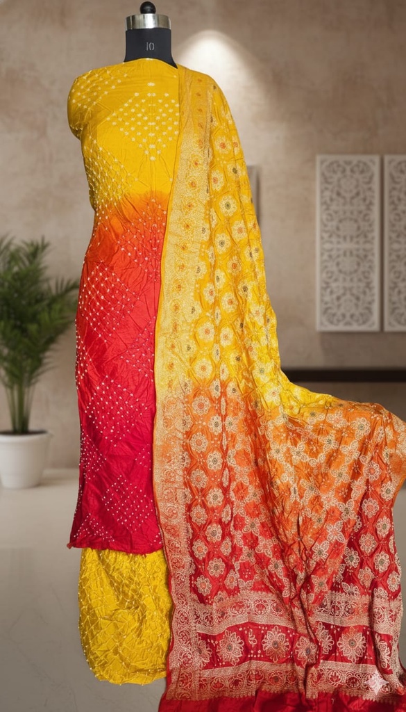 Rai Bandhej Silk Suits 5012 