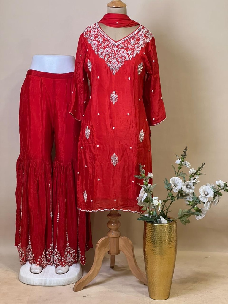 Crepe Silk Kurti Sets 5057