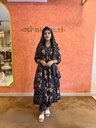 Cotton Anarkali Kurti Sets 5056 Black