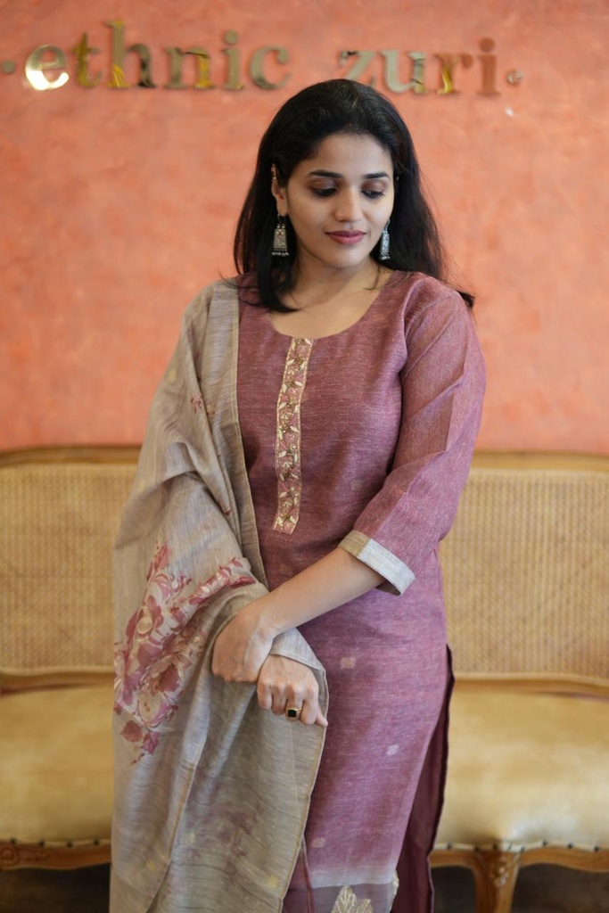 Tissue Silk Kurti Sets 5056