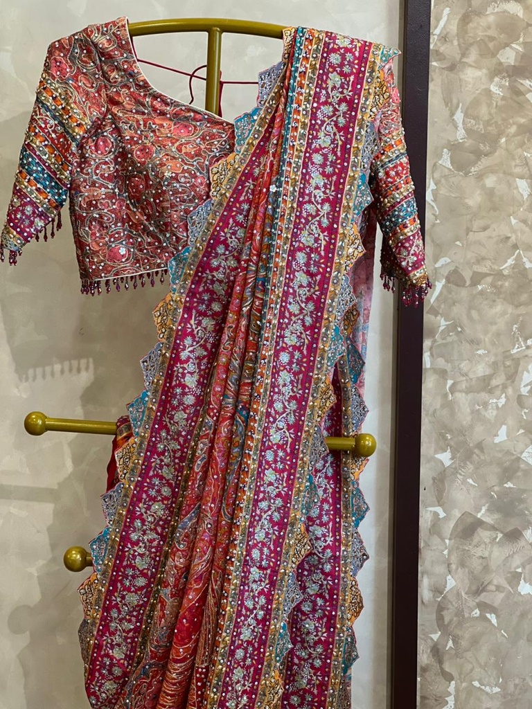 Premium Chiffon Sarees 5018