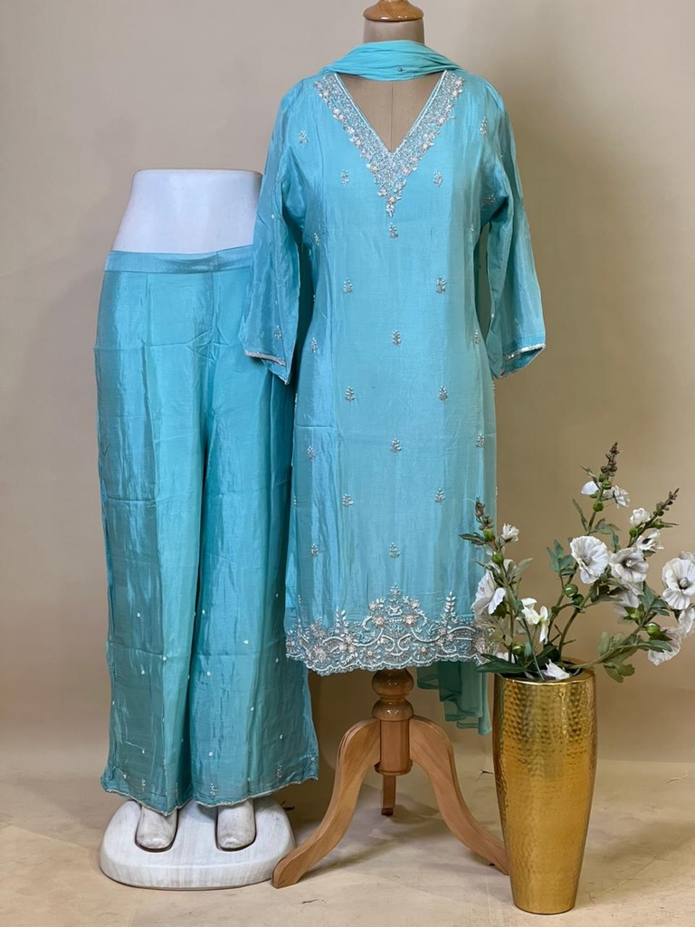 Designer Organza Kurti Sets 5046