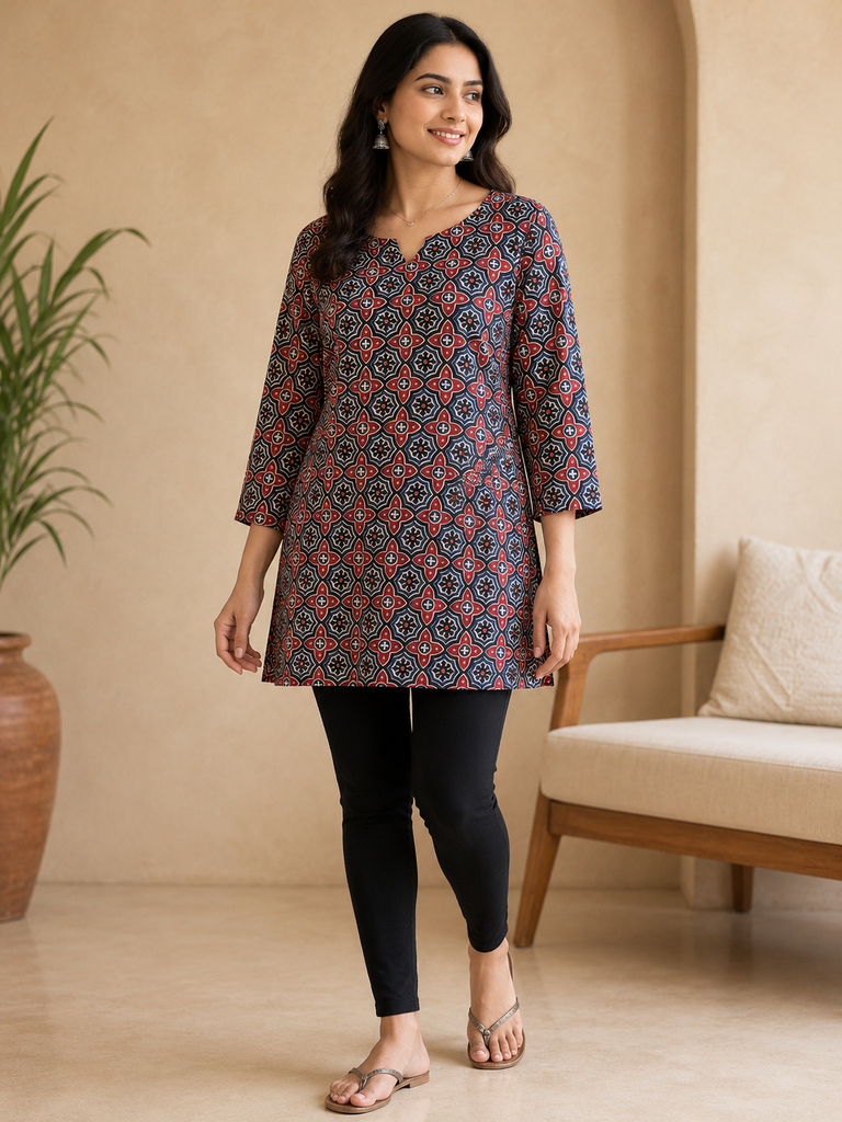 Short Cotton Kurtis 5056