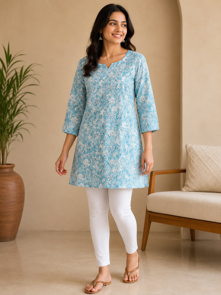 Short Cotton Kurtis 5056