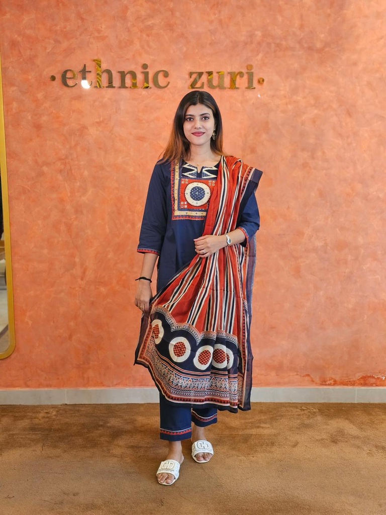 Designer Cotton Kurti Sets 5046