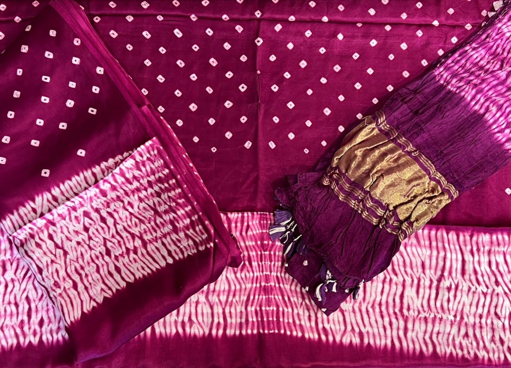 Bandhani Modal Suit Sets 5012