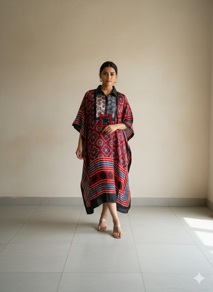 Ajrakh Modal Kaftans 4803