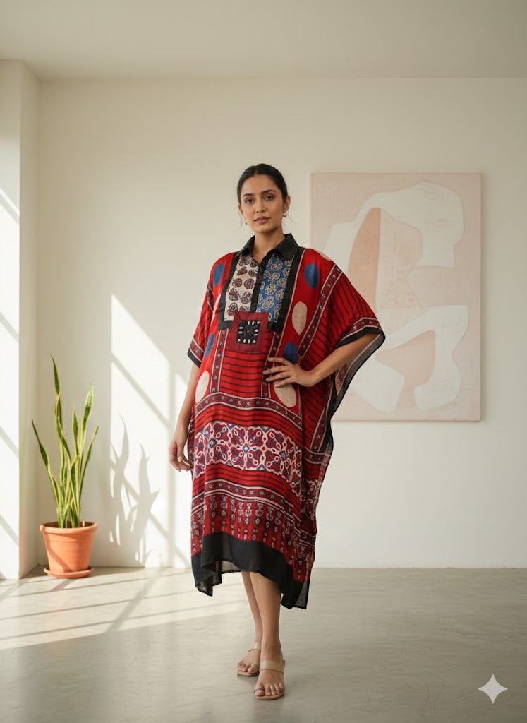 Ajrakh Modal Kaftans 4803