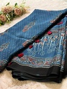 Ajrakh Chinon Sarees 5033