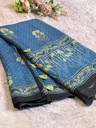 Ajrakh Chinon Sarees 5033