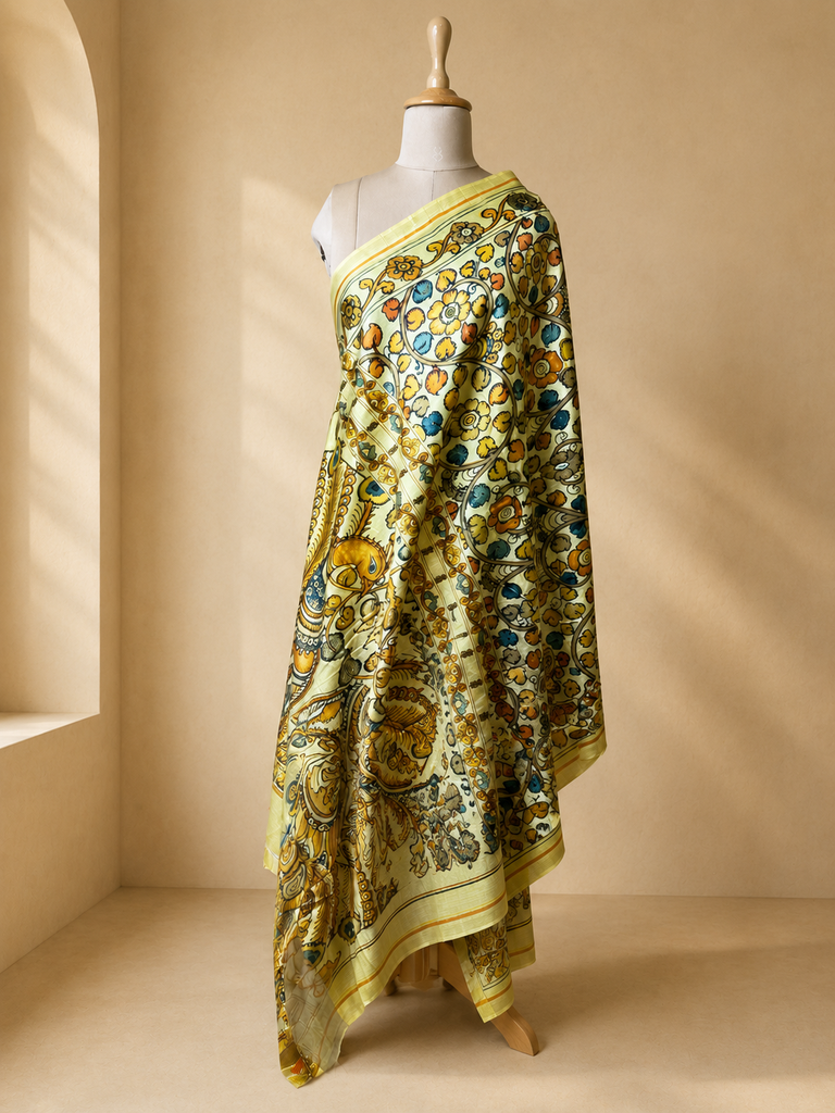 Digital Printed Tusser Dupatta  4781 
