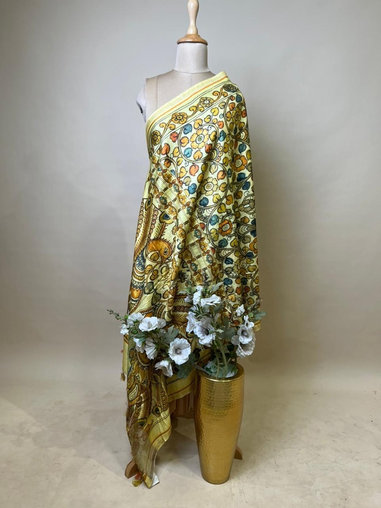 Digital Printed Tusser Dupatta  4781 