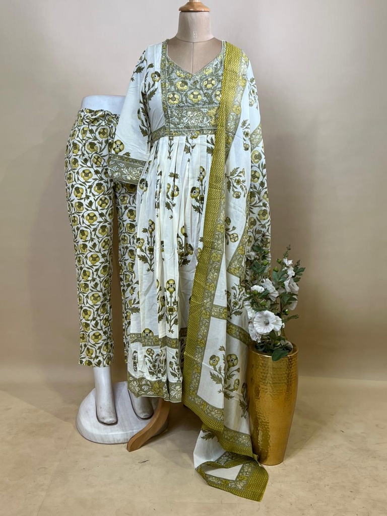 BlockPrinted Kurti Sets 5043 