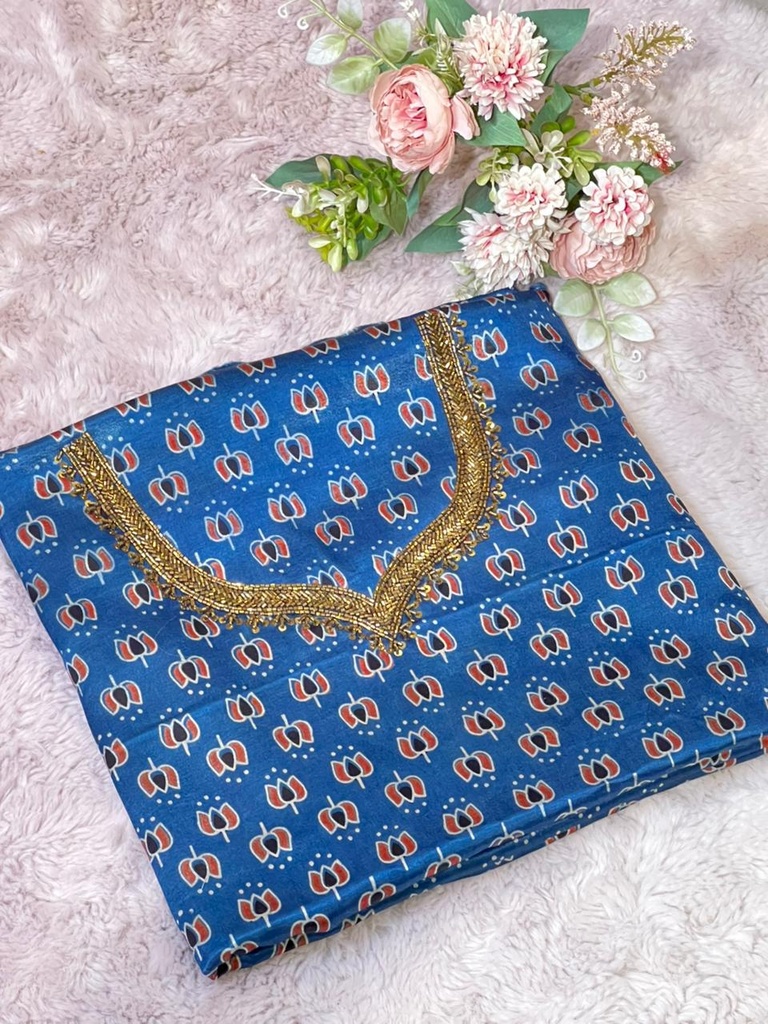Ajrakh Mashru Fabric 5013