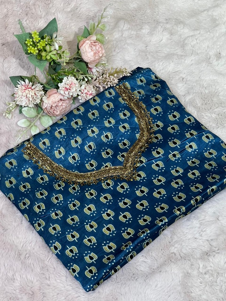 Ajrakh Mashru Fabric 5013