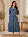 Ajrakh Aline Cotton Kurti 5028