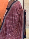 Ajrakh Silk Mirror Sarees 5036