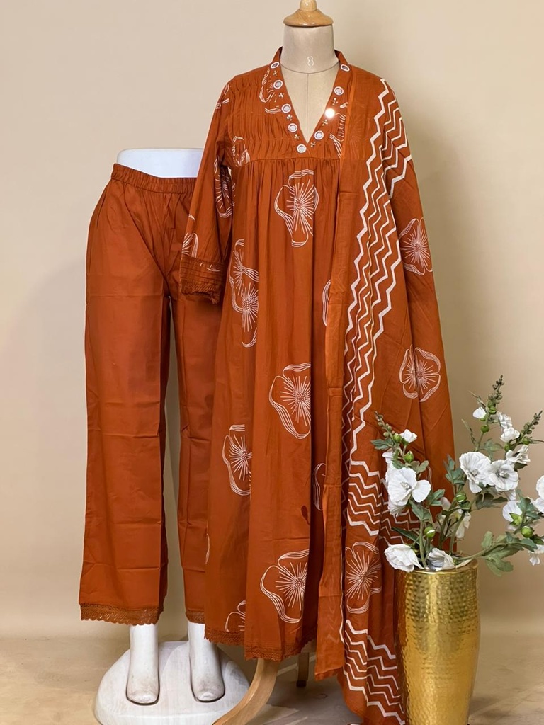 Premium Cotton Kurti Set 5609