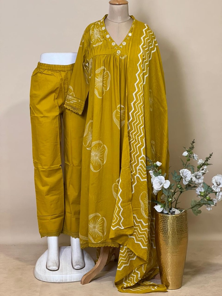 Premium Cotton Kurti Set 5609