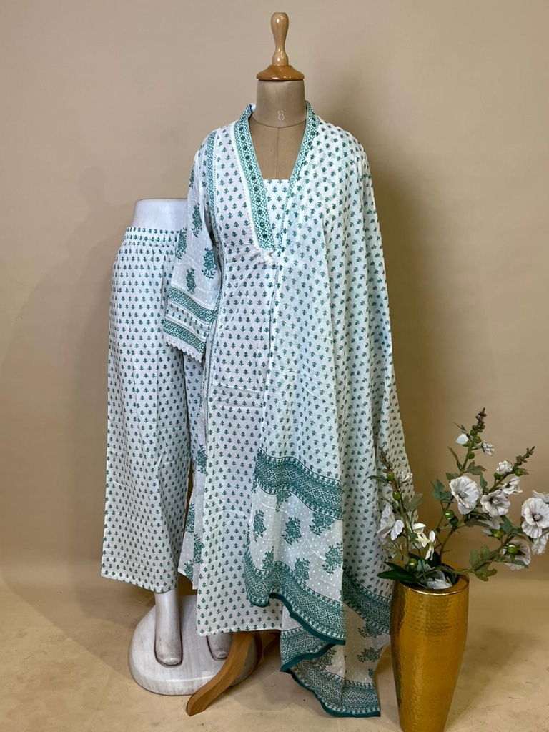 Premium Cotton Kurti Set 5609