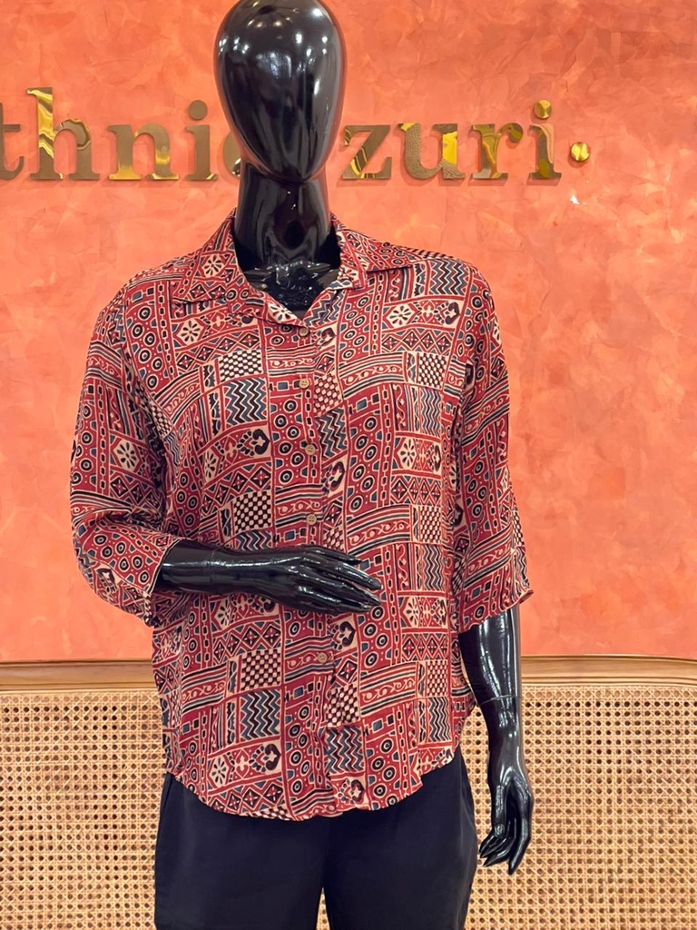 Ajrakh Modal Shirts 5015