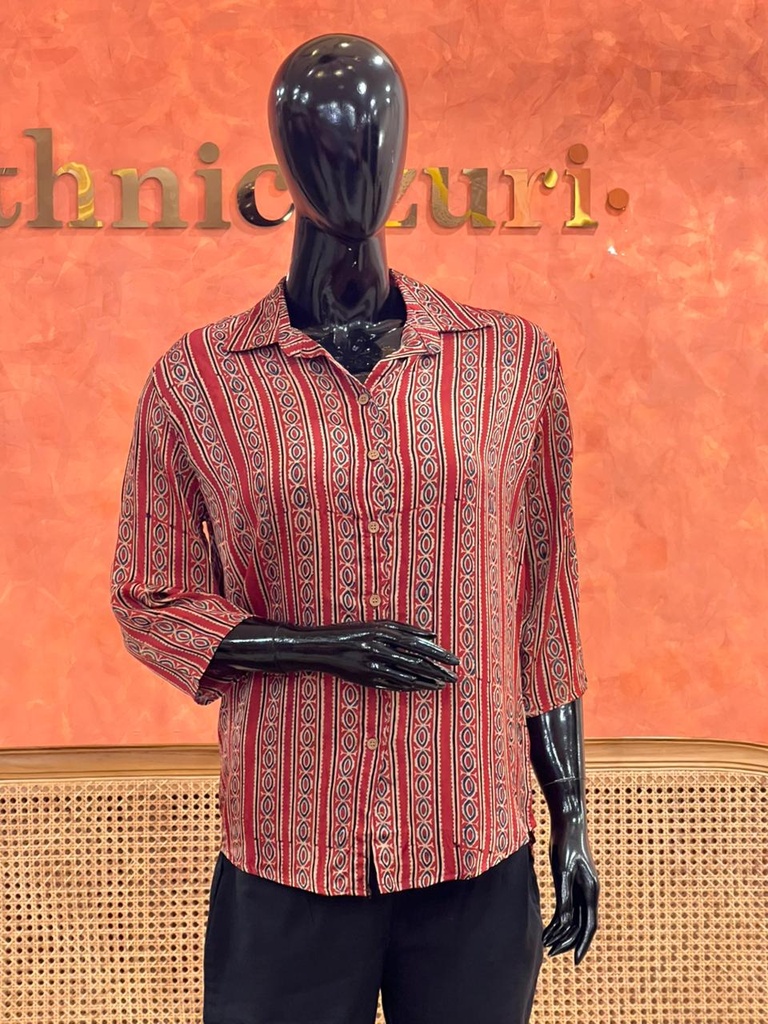Ajrakh Modal Shirts 5015