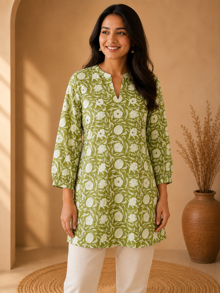 Short Cotton Kurtis 5056