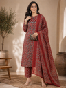 Ajrakh Cotton Kurti Sets 5043