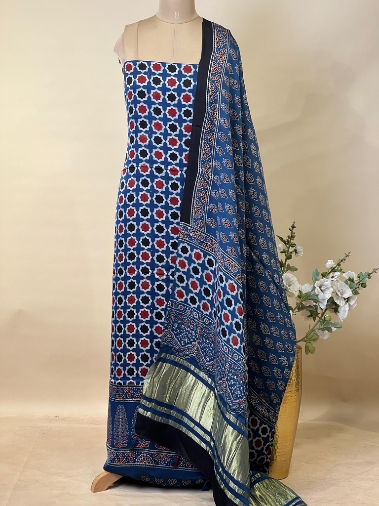 Ajrakh Modal Suit Sets 5012