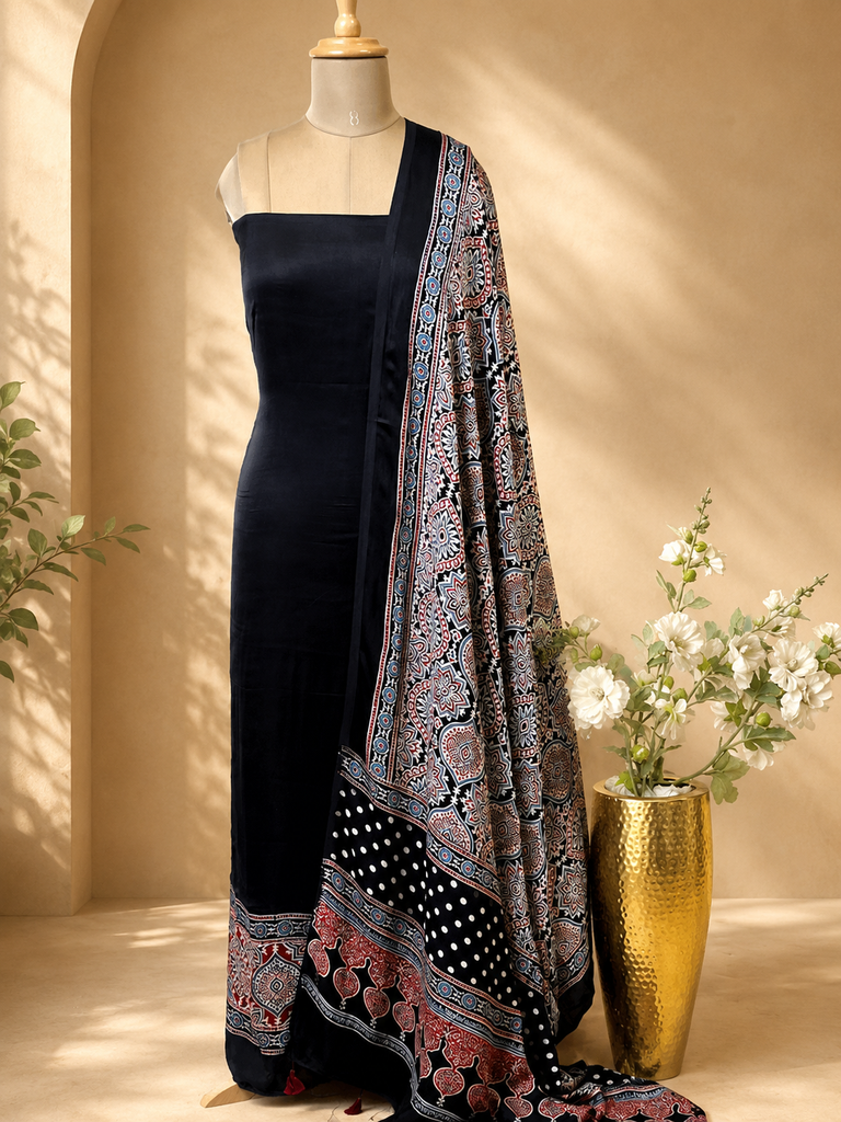 Ajrakh Modal Suit Sets 5012