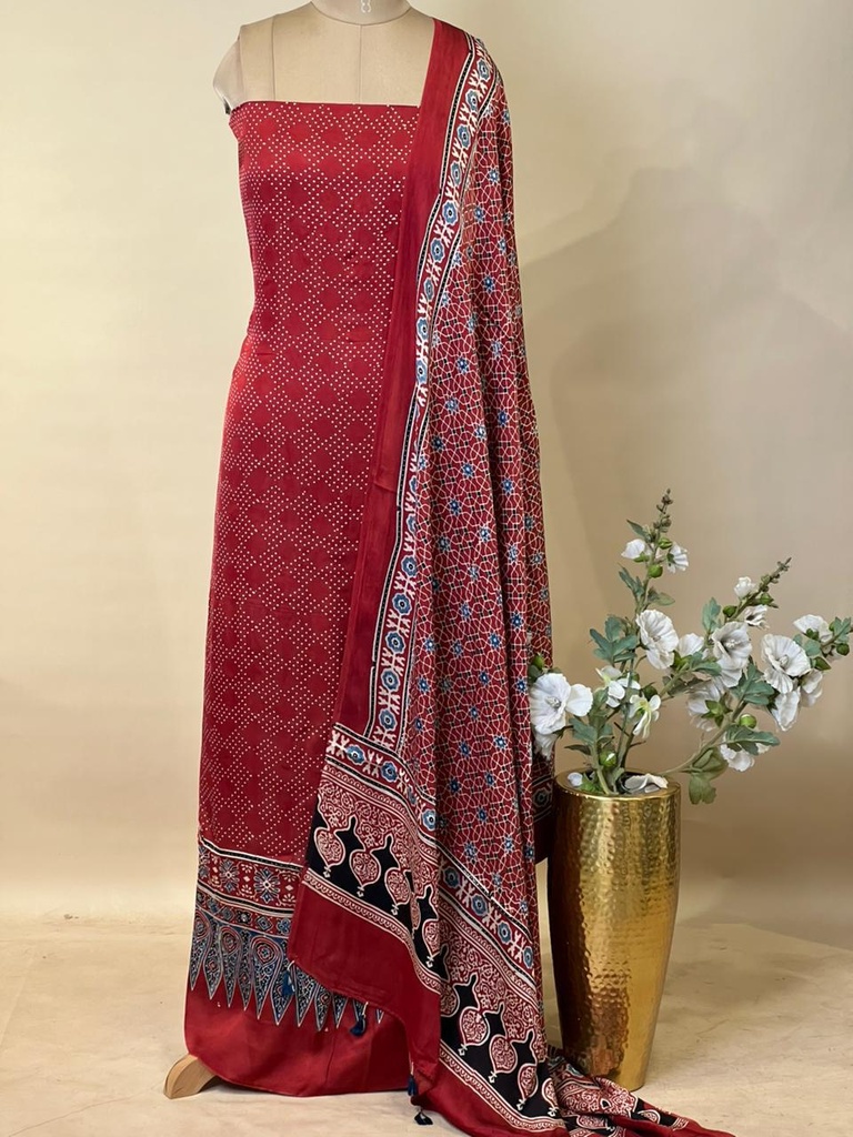  Ajrakh Modal Suit Sets 5012