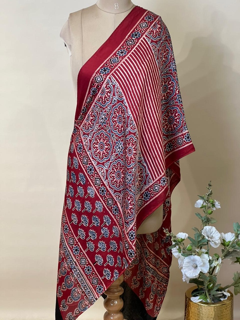 Ajrakh Modal Stoles 5071