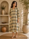 Ajrakh Aline Cotton Kurti 5028