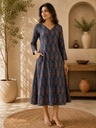 Ajrakh Aline Cotton Kurti 5028