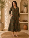 Ajrakh Aline Cotton Kurti 5028