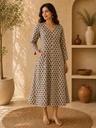 Ajrakh Aline Cotton Kurti 5028