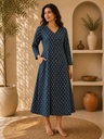Ajrakh Aline Cotton Kurti 5028